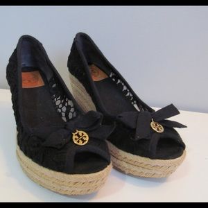 Tory Burch Jackie Lace Platform Espadrilles